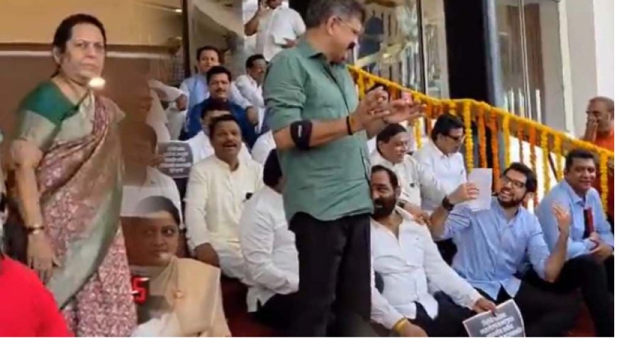 विधीमंडळाच्या पायऱ्यांवरून आदित्य ठाकरेंची मर्सिडीजवरून घोषणा, नीलम गोऱ्हेंचा एक कटाक्ष अन्…