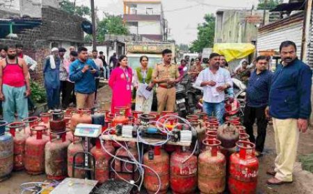 मोबाईल शाॅपीच्या आड गॅस रिफिलिंगचा अवैध धंदा उघडकीस!