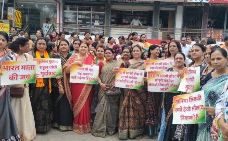 पंतप्रधान मोदी यांच्या मातोश्रींचा अपमान : अमरावतीत भाजपचे आंदोलन