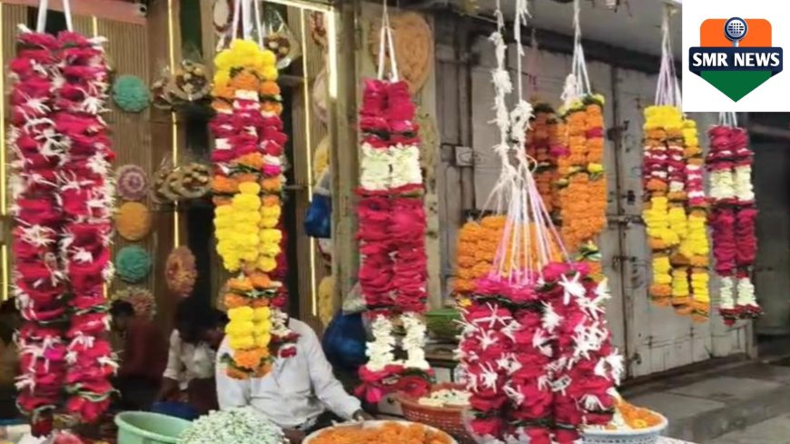 फुल बाजारात लाखोंची उलाढाल; आसमानी दराने विक्री