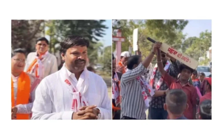 प्रहारचे उमेदवार बंटी रामटेके यांना वॉर्ड क्रमांक २० मध्ये पाठिंबा मिळत आहे.