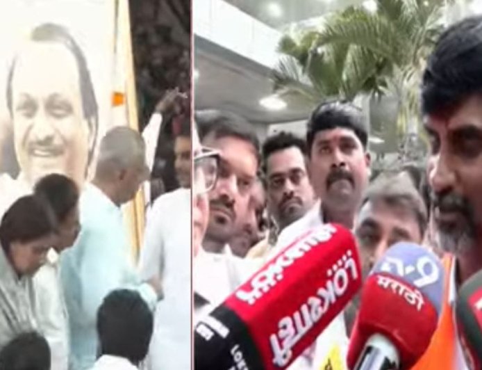 अजितदादांच्या निधनाचं वृत्त कळताच जरांगे पाटील बारामतीमध्ये, पहिली प्रतिक्रिया काय?