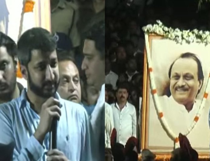 Ajit Pawar Passes Away : अजित दादांचे पार्थिव पुन्हा रुग्णालयात, माहिती देताना जय पवार यांच्या डोळ्यात पाणी