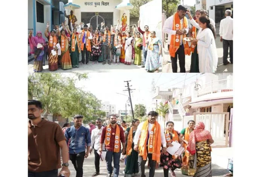 शेवटच्या दिवशी शिंदे सेनेचे उमेदवार दिनेश गवळी यांचा प्रचार रोमांचक होता.