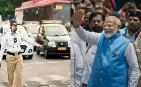 पंतप्रधान मोदी मुंबई दौऱ्यावर, वाहतुकीत मोठा बदल; वाचा कोणता रस्ता बंद कोणता चालू?
