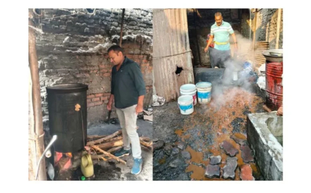 मनोज बेनिवाल यांच्या दारूच्या अड्ड्यावर छापा