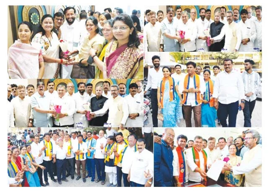 सत्तेसाठी एक समान सूत्र तयार करण्यासाठी तीन पक्ष एकत्र आले.