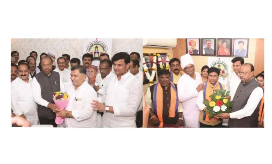 महापौर श्रीचंद तेजवानी आणि उपमहापौर सचिन भेंडे यांनी पदभार स्वीकारला