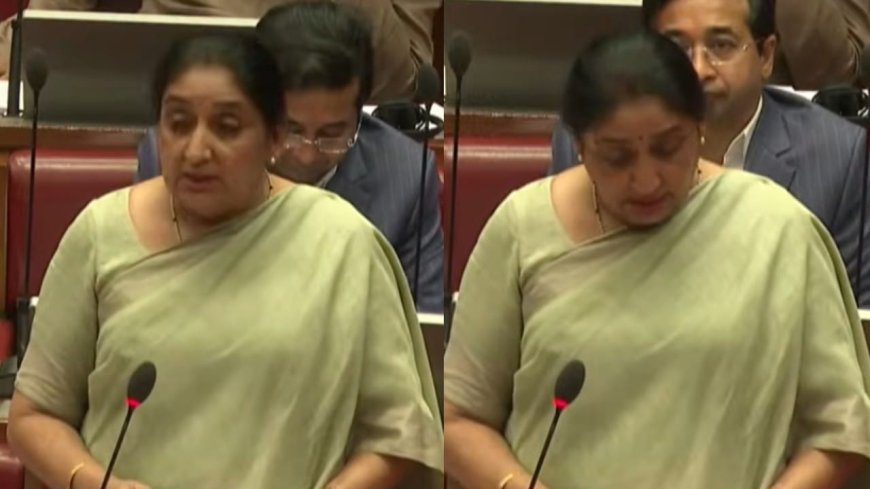 पाणावलेले डोळे, जड आवाज अन्… सुनेत्रा पवारांचे विधानपरिषदेत पहिलेच भाषण; शेवटी म्हणाल्या अरे संसार संसार…