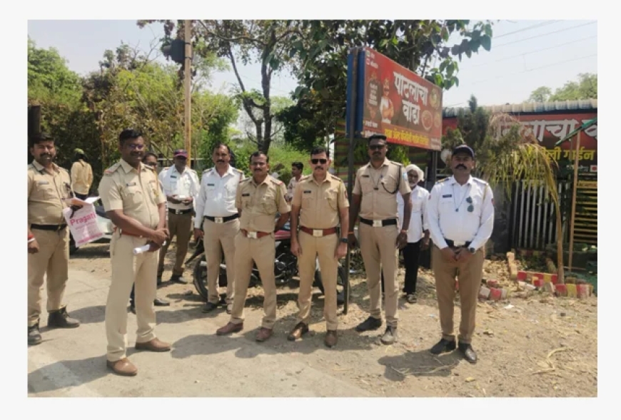 वाहतुकीच्या नियमांचे उल्लंघन केल्याबद्दल ५४५ चालकांवर कारवाई करण्यात आली.