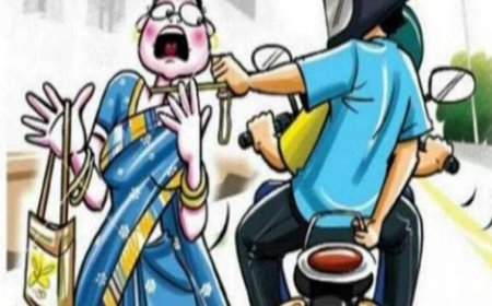 भुतेश्वर चौकात  चेन हिसकावणे