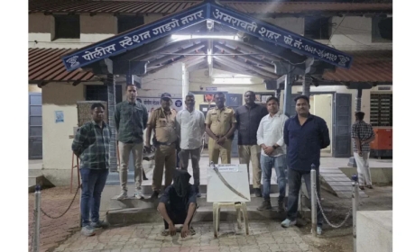 तलवारीने दहशत निर्माण करणाऱ्या आरोपीला अटक करण्यात आली.