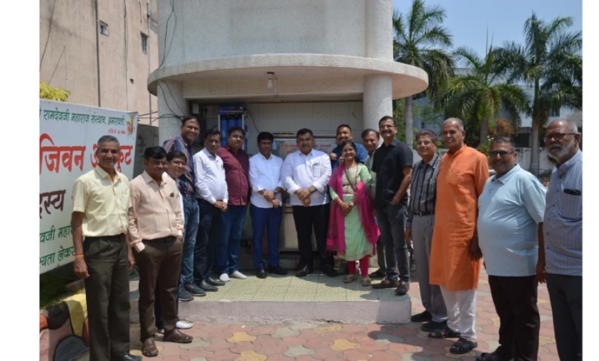 रामदेव बाबा मंदिरात समर्पित वॉटर कूलर