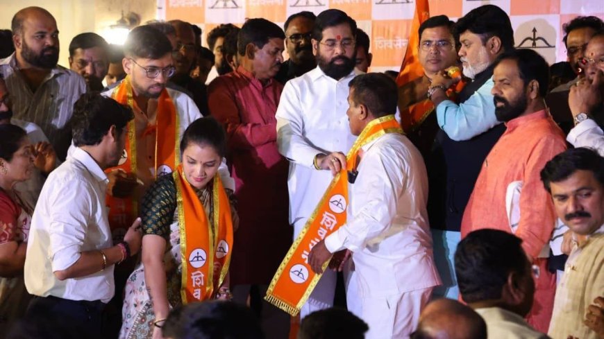 मोठी बातमी! एकनाथ शिंदेंनी डाव टाकला, उद्धव ठाकरेंना जबर हादरा; अनेकांचा शिवसेनेत प्रवेश
