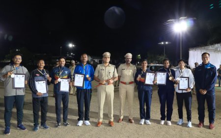 राज्यस्तरीय पोलीस क्रीडा स्पर्धेत अमरावती ग्रामीण पोलिसांचा झेंडा उंच