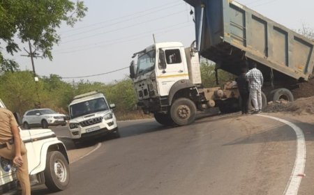 माजरी वस्ती येथे अवैध रेती वाहतुकीवर कारवाई