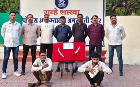 फ्रेजरपुरा पोलिसांची धडक कारवाई; दोन सराईत आरोपी अवैध शस्त्रांसह जेरबंद
