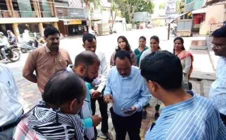 पाचही झोनला यशवंत पाटील, जणगणना संचालनालाय उप महाराजिस्‍ट्रार यांची भेट 