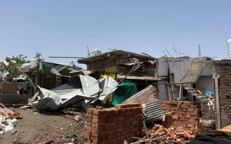 प्री-मानसून बारिश का कहर: 25.75 हेक्टेअर फसलें तबाह, 96 मकानों को नुकसान