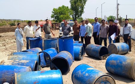 गौरखेड्यात अवैध हातभट्टी उद्ध्वस्त; 84 हजार लिटर मोहसडवा नष्ट