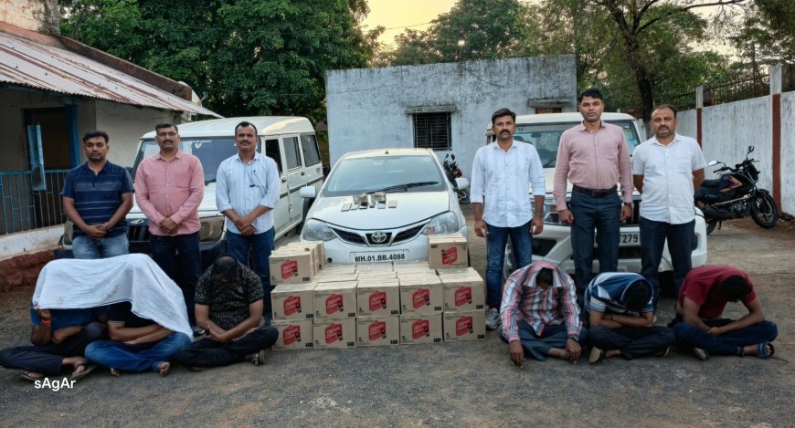 अमरावती ग्रामीण पोलिसांनी अवैध दारू तस्करीविरोधात मोठी आणि धडक कारवाई