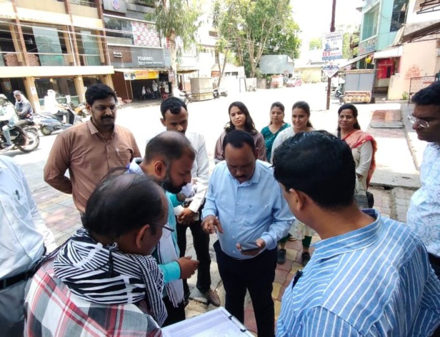 पाचही झोनला यशवंत पाटील, जणगणना संचालनालाय उप महाराजिस्‍ट्रार यांची भेट 