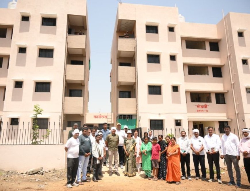 पीएमएवाय प्रकल्पांची आयुक्त वर्षा लड्डा यांच्याकडून पाहणी; लाभार्थ्यांशी साधला संवाद