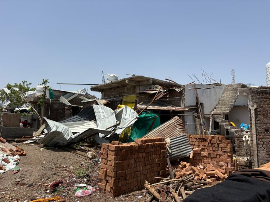 प्री-मानसून बारिश का कहर: 25.75 हेक्टेअर फसलें तबाह, 96 मकानों को नुकसान