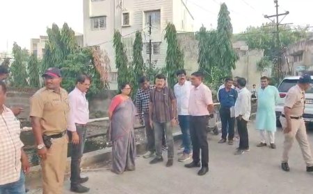 स्वच्छ नाले, सुरक्षित अमरावती; आयुक्त वर्षा लड्डा यांची प्रत्यक्ष पाहणी