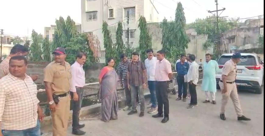 स्वच्छ नाले, सुरक्षित अमरावती; आयुक्त वर्षा लड्डा यांची प्रत्यक्ष पाहणी