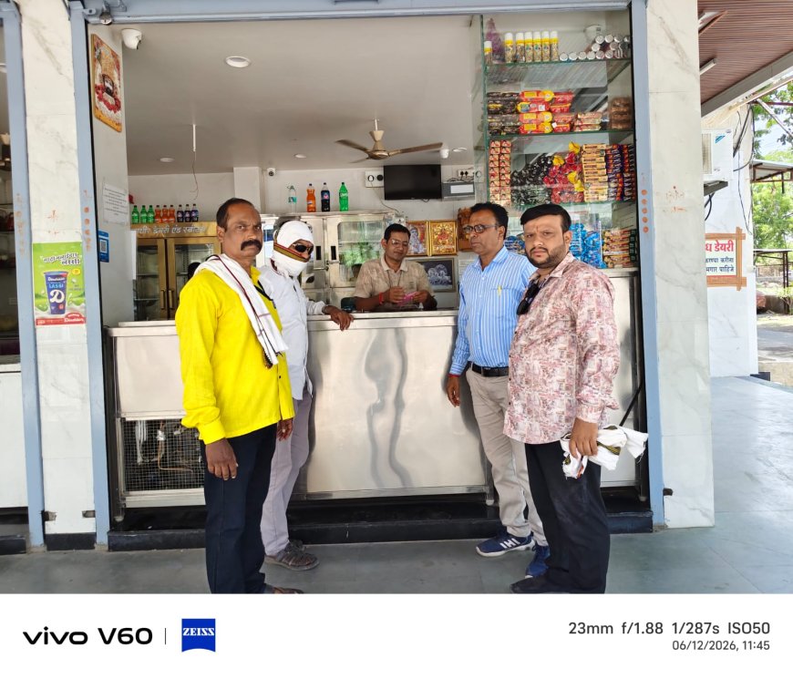 गडगडेश्वर ते रविनगर रोड परिसरात प्लास्टिक जप्ती व डस्टबिन तपासणी विशेष मोहीम; महावीर दूध डेअरीवर ₹५,००० दंड*