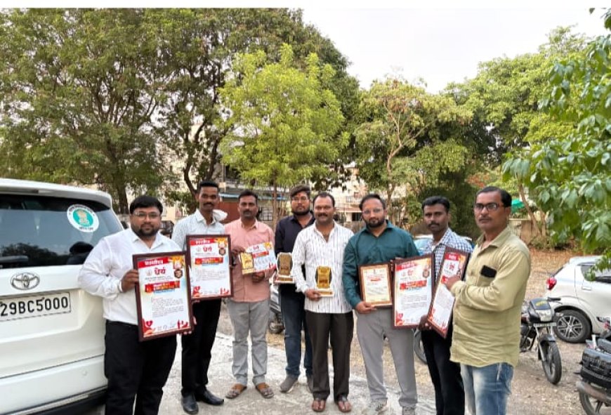 मुर्तीजापूर येथील 'जीवनज्योती ब्लड डोनर व रुग्णसेवक ग्रुप'च्या समाजकार्याची यवतमाळमध्ये दखल; 'रक्तभूषण पुरस्कार २०२६' ने गौरव!