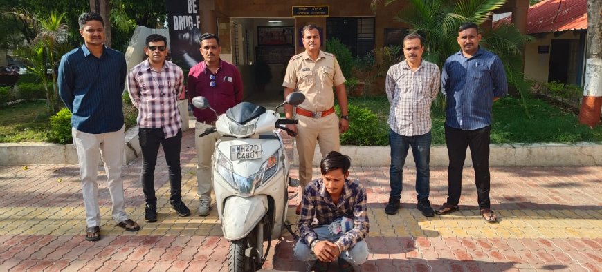 राजापेठ पुलिस की बड़ी कार्रवाई: अवैध शराब तस्करी करते युवक को दबोचा, वाहन समेत 54 हजार से अधिक का माल जब्त