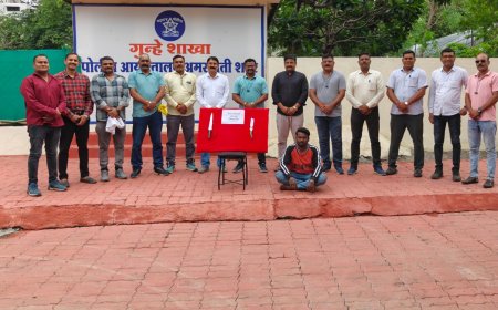 अमरावती क्राइम ब्रांच – अवैध हथियार के खिलाफ कार्रवाई