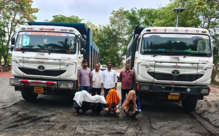 अमरावती ग्रामीण में अवैध रेत माफिया पर बड़ी कार्रवाई: स्थानीय अपराध शाखा ने कई वाहन पकड़े, 45 लाख से अधिक का मुद्देमाल जप्त