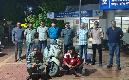गाडगेनगर में चाकूबाजी के दो आरोपी घंटों में गिरफ्तार, एक आरोपी पहले से नागपुरी गेट फायरिंग केस में था फरार