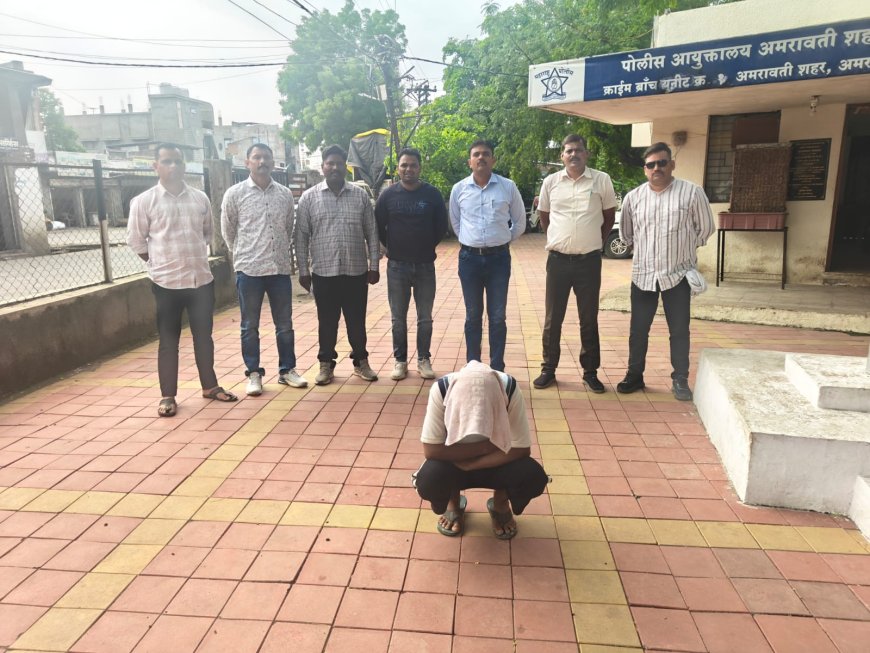 मारपीट कर बुजुर्ग चौकीदार से नकदी लूटने वाला आरोपी क्राइम ब्रांच के हत्थे चढ़ा