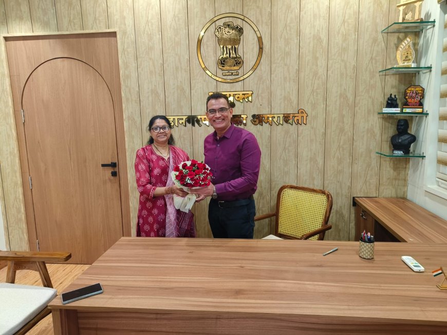 अमरावती महानगरपालिका के नए आयुक्त बने डॉ. मंगेश गोंदावले, संभाला पदभार