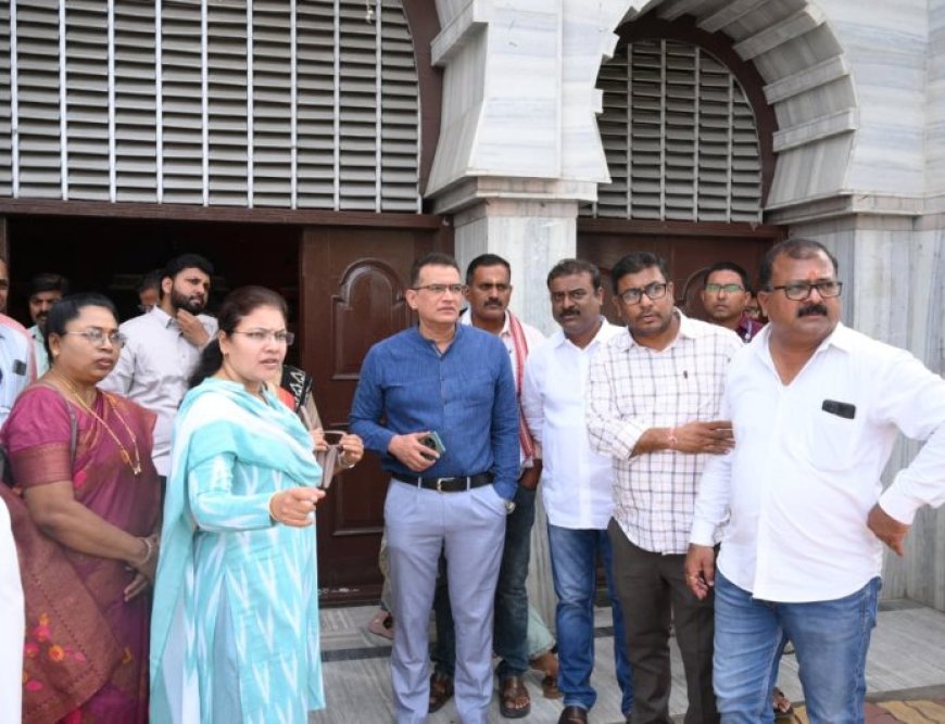 गाडगेनगर, नवसारी कचरा स्पॉट व स्पोर्ट्स कॉम्प्लेक्सची आयुक्त डॉ. मंगेश गोंदावले यांची पाहणी; नियोजनबद्ध कामाचे निर्देश